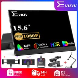 EVICIV Tragbarer Monitor 15,6" 1080P 15.6"