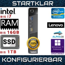 Lenovo ThinkCentre (16 GB, 1 TB SSD, Pentium)