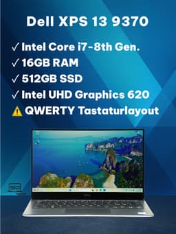 Dell XPS 13 13" (16 GB, 512 GB SSD, Intel Core i7-8550U)