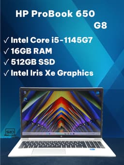 HP ProBook 650 (16 GB, 512 GB SSD, i5-1145G7)