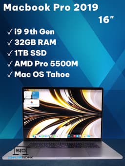 Apple MacBook Pro Intel Core i9 16" (32 GB, 1 TB SSD, Intel Core i9)