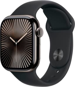 Apple Watch 10 Cell Tit. Slate 42mm Black Sp. Band S/M