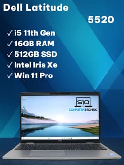 Dell Latitude 5520 15" (16 GB, 512 GB SSD, i5-1145G7)