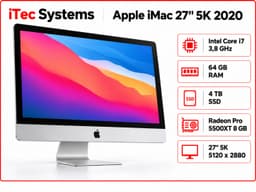 Apple iMac Intel Core i7 (64 GB, 4 TB SSD, Intel Core i7)