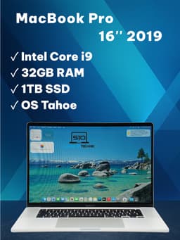 Apple MacBook Pro Intel Core i9 16" (32 GB, 1 TB SSD, Intel Core i9)