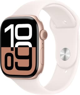 Apple Watch 10 GPS Gold 46mm A2999 White Silicon Band