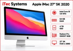 Apple iMac Intel Core i9 (64 GB, 4 TB SSD, Intel Core i9)