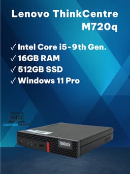 Lenovo ThinkCentre M720q (16 GB, 512 GB SSD, i5-9400T)