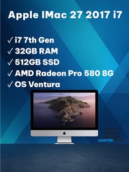 Apple iMac Intel Core i7 (32 GB, 512 GB SSD, Intel Core i7)