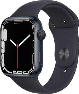 Apple Watch 7 LTE 45mm Midnight A2478 Black Silicon Band