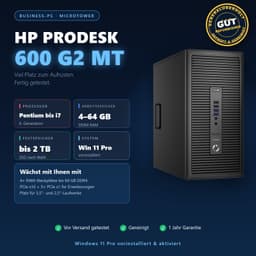 HP ProDesk 600 G2 (64 GB, 2 TB SSD, Intel Core i5)