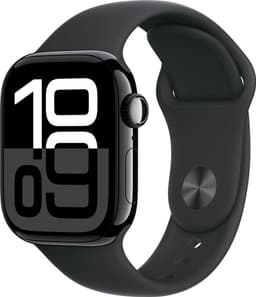 Apple Watch 10 GPS Alu Jet Black 42mm A2997 Black Silicon Band
