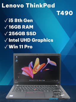 Lenovo Thinkpad T490 14" (16 GB, 256 GB SSD, i5-8365U)