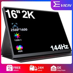 EVICIV Monitor 16,0 Zoll 144Hz 16"