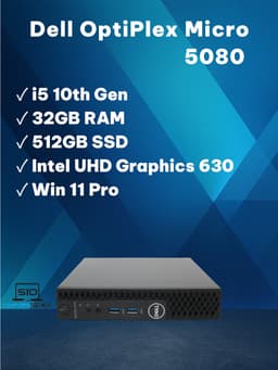 Dell OptiPlex 5080 (32 GB, 512 GB SSD, i5-10500T)
