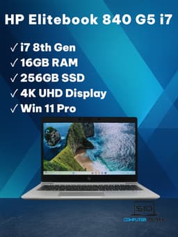 HP Elitebook 840 14" (16 GB, 256 GB SSD, i7-8550U)