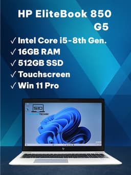 HP Elitebook 850 15" (16 GB, 512 GB SSD, i5-8350U)