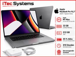 Apple MacBook Pro 16" (32 GB, 512 GB SSD, Apple M1 Max)