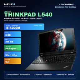 Lenovo ThinkPad L540 15" (8 GB, 256 GB SSD, i5-4200M)