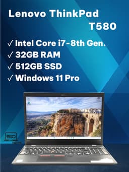 Lenovo ThinkPad T580 15" (32 GB, 512 GB SSD, i7-8550U)