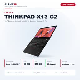 Lenovo ThinkPad X13 13" (16 GB, 256 GB SSD, i5-1145G7)