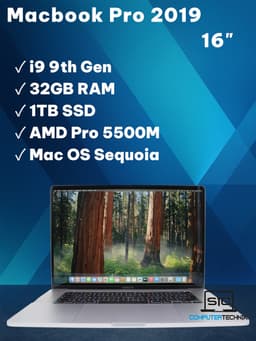 Apple MacBook Pro Intel Core i9 16" (32 GB, 1 TB SSD, Intel Core i9)