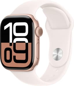 Apple Watch 10 GPS Gold 42mm A2997 White Silicon Band