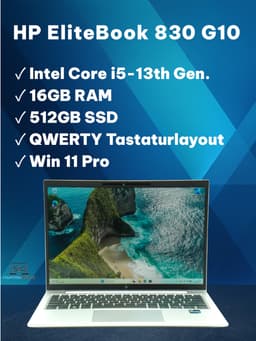 HP EliteBook 830 13" (16 GB, 512 GB SSD, i5-1335U)
