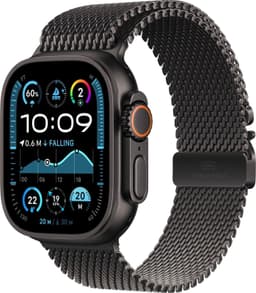 Apple Watch Ultra 2 GPS Cell 49mm Smartwatch Titan Schwarz Milanese MX5U3CM/A