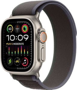 Apple Watch Ultra 2 Titan 49mm Trail Loop Schwarz M/L Smartwatch Watch Uhr