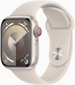 Apple Watch Series 9 GPS Cellular 41mm Smartwatch Starlight Sportband MRHN3QF/A