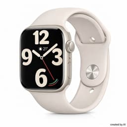 Apple Watch Series 9 GPS 41 mm Polarstern Apple Smartwatch 3 Jahre Gewähr