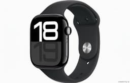 Apple Watch Series 10 GPS (46 mm) Diamantschwarz Smartwatch 3 Jahre Gewähr