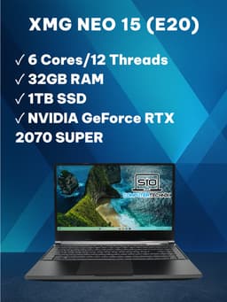 XMG NEO 15 (32 GB, 1 TB SSD, i7-10750H)