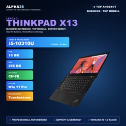 Lenovo ThinkPad X13 13" (16 GB, 256 GB SSD, i5-10310U)