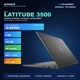 Dell Latitude 3500 15" (8 GB, 256 GB SSD, i5-8265U)