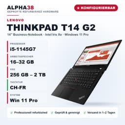 Lenovo ThinkPad T14 14" (32 GB SSD, i5-1145G7)